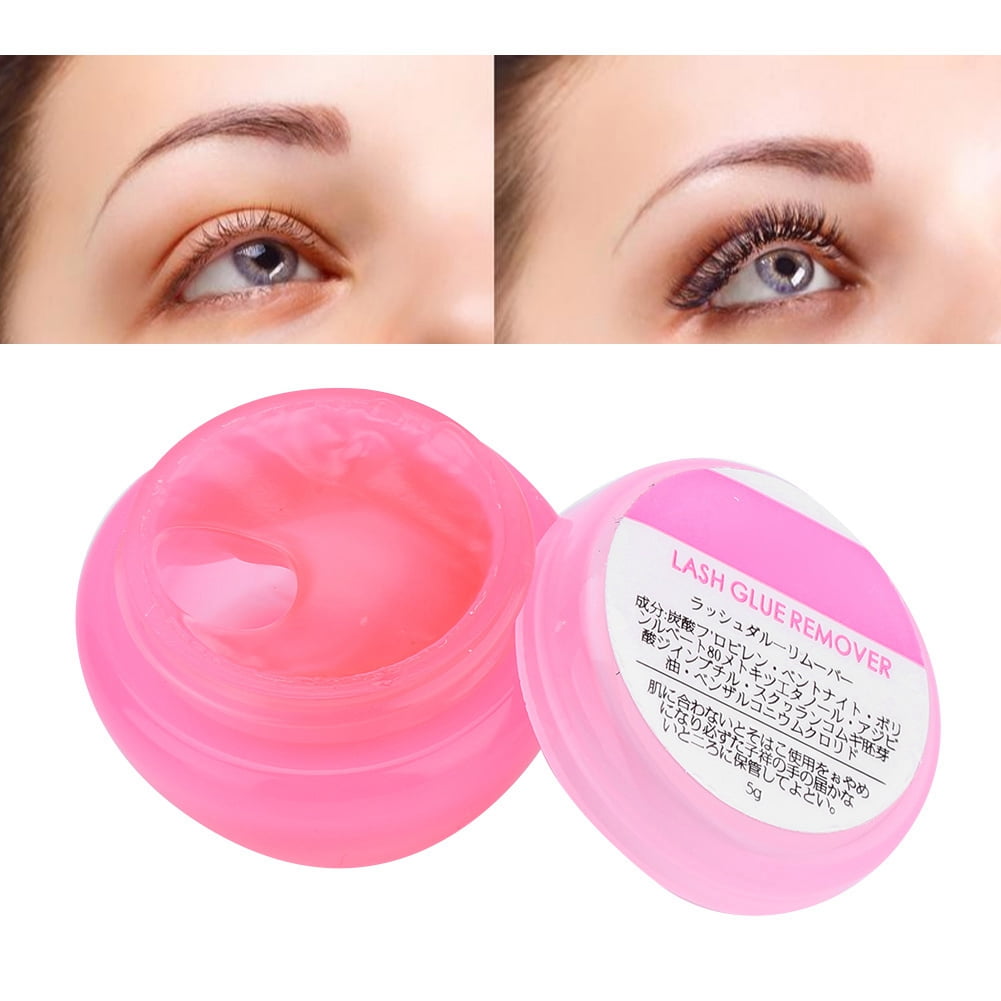 Tebru Eyelash Adhesive Remover Cream, Eyelash Extension Remover,Portable Eyelashes Grafting