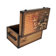 5 in. Rectangular Asteria Keepsake Box, Teak Stone