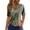 Army Green, variant on Womens Tops Neck Buttons Short Sleeve Dressy Blouses Geometric Print T Shirts for Women Army Green