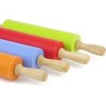 thumbnail image 5 of Lishi Non-Stick Silicone Rolling Pin with Wooden Handle, 5 of 5