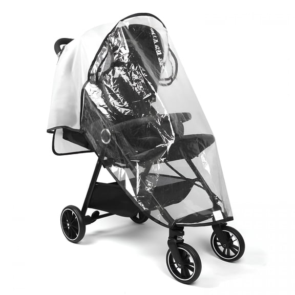 MISSMILE Clear Stroller Rain Cover,Universal Stroller Cover Breathable,Foldable Travel Weather Shield,Waterproof Windproof Baby Stroller Accessories for Trip Use,Daily Walks