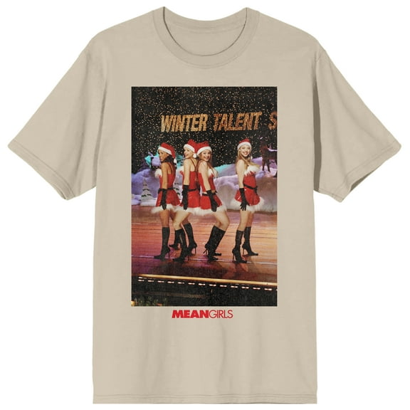 Mean Girls Winter Talent Show Crew Neck Short Sleeve Pelican Women's Shirt-Medium