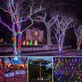 thumbnail image 3 of 2 Pack Solar String Lights, 72ft 200 LED 8 Mode Christmas Fairy Lights for Garden, Yard, Home, Party-blue light, 3 of 5