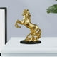 thumbnail image 3 of de caballo, estatua de resina de caballo con de , escultura moderna para decoración de escritorio, adecuada para el hogar, neg oro Macarena Caballo estatuilla escultura, 3 of 7