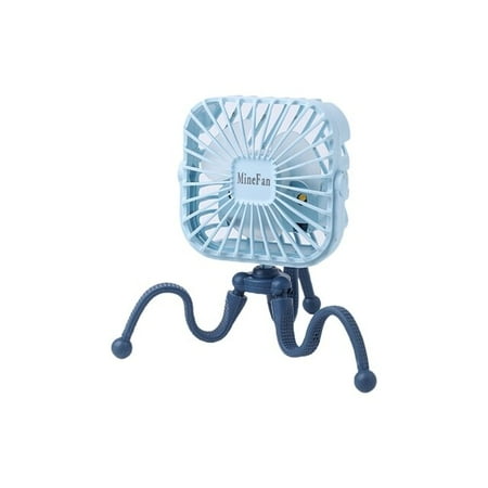 

DancePeanut Mini Stroller Fan with Light Personal Portable Baby Fan with Flexible Tripod Mini Cute Fan for Baby Bedroom Baby Room