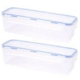 thumbnail image 1 of Caja de almacenamiento rectangular para alimentos de cocina, 2 unidades, sellada, a prueba de hojas, para fideos secos y pasta, 1 of 5