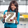thumbnail image 4 of 3dRose, Glam Image Of Diamonds Red Heart Monogram Initial Z, 10x10 Wall Clock, 4 of 8