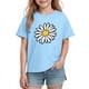 thumbnail image 1 of Blusas y camisas de manga corta con cuello redondo para niños y niñas, camisetas gráficas de manga corta, blusas con estampados bonitos para la temporada escolar., 1 of 8