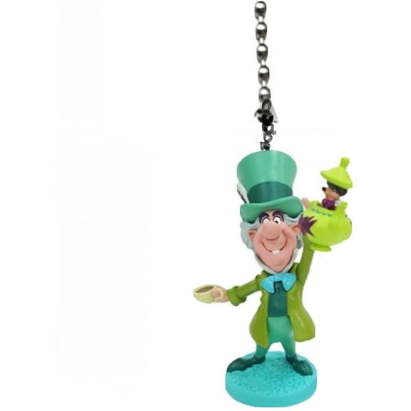 Alice In Wonderland Mad Hatter 3” PVC Fan Lamp Light Pull Figure Figurine
