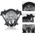 thumbnail image 3 of PET-U Front Headlight Assembly Motorcycle Headlamp Replacement for Suzuki 1997-2007 Hayabusa GSXR 1300 GSX1300R, 3 of 5