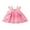 Pink, variant on Bagilaanoe Toddler Baby Girl Party Dress Flower Sleeveless A-line Princess Dresses 6M 12M 18M 24M 3T 4T Kid Patchwork Tulle Skirt with Wings