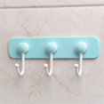 thumbnail image 2 of Gancho de pared de cocina adhesivo fuerte giratorio, herramienta organizadora de esponja para toallas de baño (azul), 2 of 2