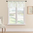 thumbnail image 1 of Cortina transparente con cenefa MRTREES, 2 paneles, 54 x 16 cm, hojas verdes, 1 of 8