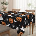 thumbnail image 6 of DVKOVI Halloween Tablecloth Ghost Pumpkin Decorative Table Cloth Washable Wrinkle Tables Cover for Party Picnic C One Size, 6 of 9