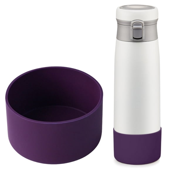Silicone Cup Bottom Cover, Non-Slip Protective Base for Insulated Water Bottles, Universal 7.5cm Diameter Fit, Scratch-Resistant Quiet Desk Mat for Office Home Travel