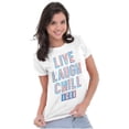 thumbnail image 4 of Live Laugh Chill Icee Logo Retro Women's T Shirt Ladies Tee Brisco Brands 3X, 4 of 5