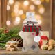thumbnail image 5 of FELTECHELECTR 10 juegos de adorables botellas de agua de hombrecito de jengibre navideño, botellas de jugo de plástico reutilizables con bufandas, 5 of 7