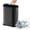 Titanium Black, variant on KSSKSS 2.1 Gallon / 8L Slim Bathroom Trash Can, Press Top Lid with Removable Inner Bucket, Compact Garbage Can for Bathroom, Bedroom– White