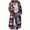 Red, variant on RQYYD Womens Plaid Shacket Jacket Long Corduroy Shirt Casual Lapel Button Down Flannel Trench Coats
