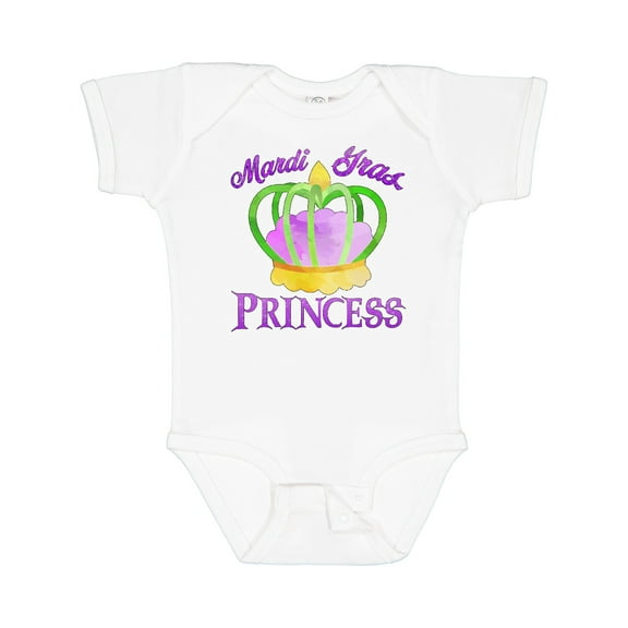 Inktastic Mardi Gras Princess Girls Baby Bodysuit