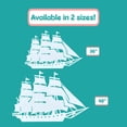 thumbnail image 3 of Outdoor Nautical Ship Wall Art – PVC Schooner Ship Décor for Beach House, Coastal Home, Shed, Garage – Weatherproof Ocean-Themed Sign, 3 Foot, 3 of 12