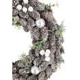 thumbnail image 2 of Adorno navideño con hojas de piña y bayas blancas, 12,5 pulgadas, sin iluminación, 2 of 3