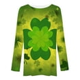 thumbnail image 3 of Honeeladyy Deals St. Patrick's Day Tunic Tops for Women Wear with Leggings Holiday Clover Print Shirt Oversize Casual Loose Tops, 3 of 4