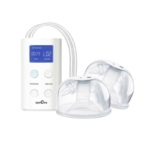 Spectra 9 Plus Double Electric Breast Pump with Wearable CaraCup Milk Collection Inserts 1 ct