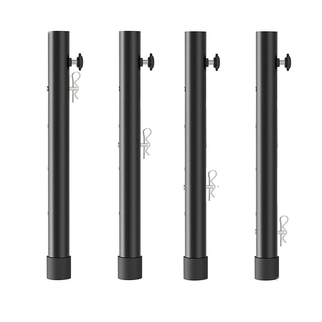 Extensores de Patas Yuarrent Plegables Ajustables en Altura de Acero 4 Uds 44cm