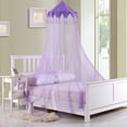 thumbnail image 2 of Epoch Hometex, Inc. Sheer Harlequin Collapsible Hoop Kids Bed Canopy Pink, 2 of 5