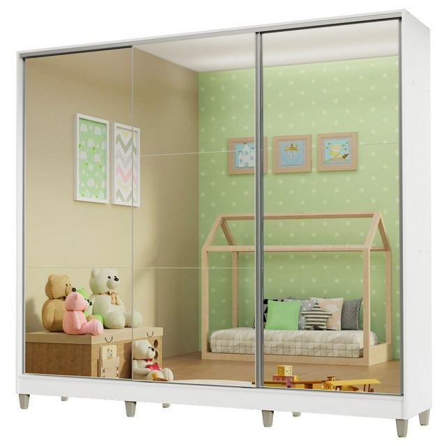 Ropero Closet Madesa 3 Puertas 3 Espejo B CP