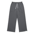 thumbnail image 5 of Xdegoge Womens Straight Leg Sweatpants Drawstring Athletic Lounge Pants Baggy Y2K Trousers Casual Comfy Workout Everyday Track Pants with Pockets, 5 of 5