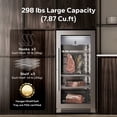 thumbnail image 3 of Ca'Lefort Dry Aging Refrigerator for Steaks, 8.23 cu.ft. Meat Ager Fridge with Dual-Layer LOW-E Glass for Home/Restaurant/Bar/Kitchen, 3 of 10