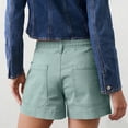 thumbnail image 3 of Women's 5-Inch Inseam Elastic Waist Linen Blend Summer Shorts, 3 of 5