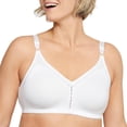 thumbnail image 1 of Bali Brasier inal&aacute;mbrico de Doble Soporte, Brasier de Playera sin Varillas, c&oacute;modo Brasier de algod&oacute;n sin Varillas, Nuestro Mejor Brasier Diario, Blanco, 42DD, 1 of 5