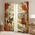 thumbnail image 2 of Manfei Cowgirl Cowboy Black Out Curtains for Kids, Tribal Western Horse Curtains Pack of 2 (42x63 Each), Cactus Flower Bedroom Curtains, Curtains and Drapes Room Decor, 2 of 6