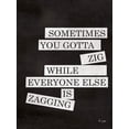 thumbnail image 2 of Jaxn Blvd. 19x24 Gold Ornate Wood Framed with Double Matting Museum Art Print Titled - Sometimes You Gotta Zig, 2 of 4