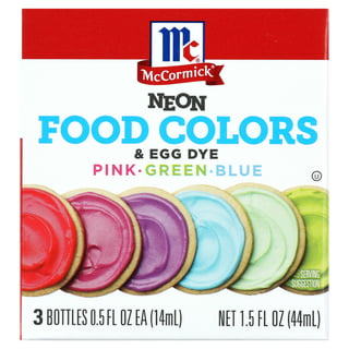 McCormick Neon Assorted Food Color & Egg Dye, 4 count, 1 fl oz