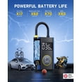 thumbnail image 4 of Inflador de neumáticos portátil Fanttik X9 Pro para coche compacto 150 PSI, 4 of 9