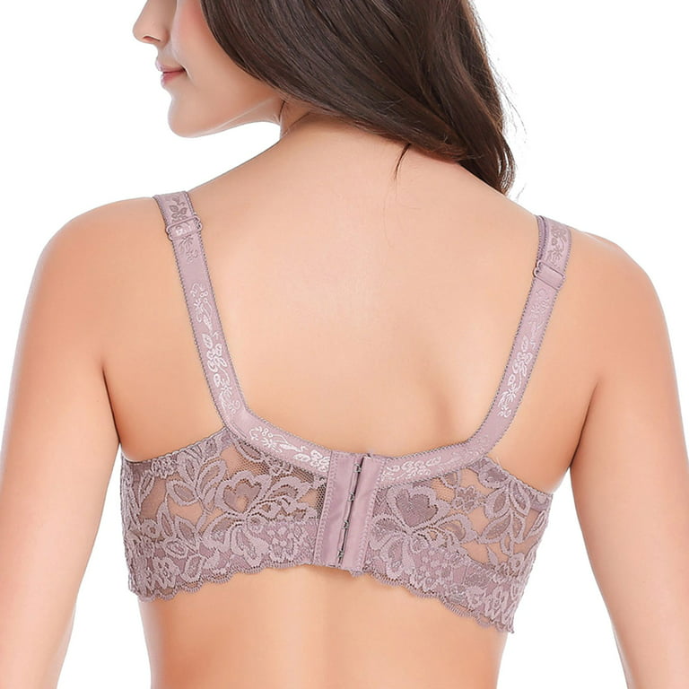 Comfy Corset Bra Front Cross Side Buckle Lace Bras,Slim and Shape