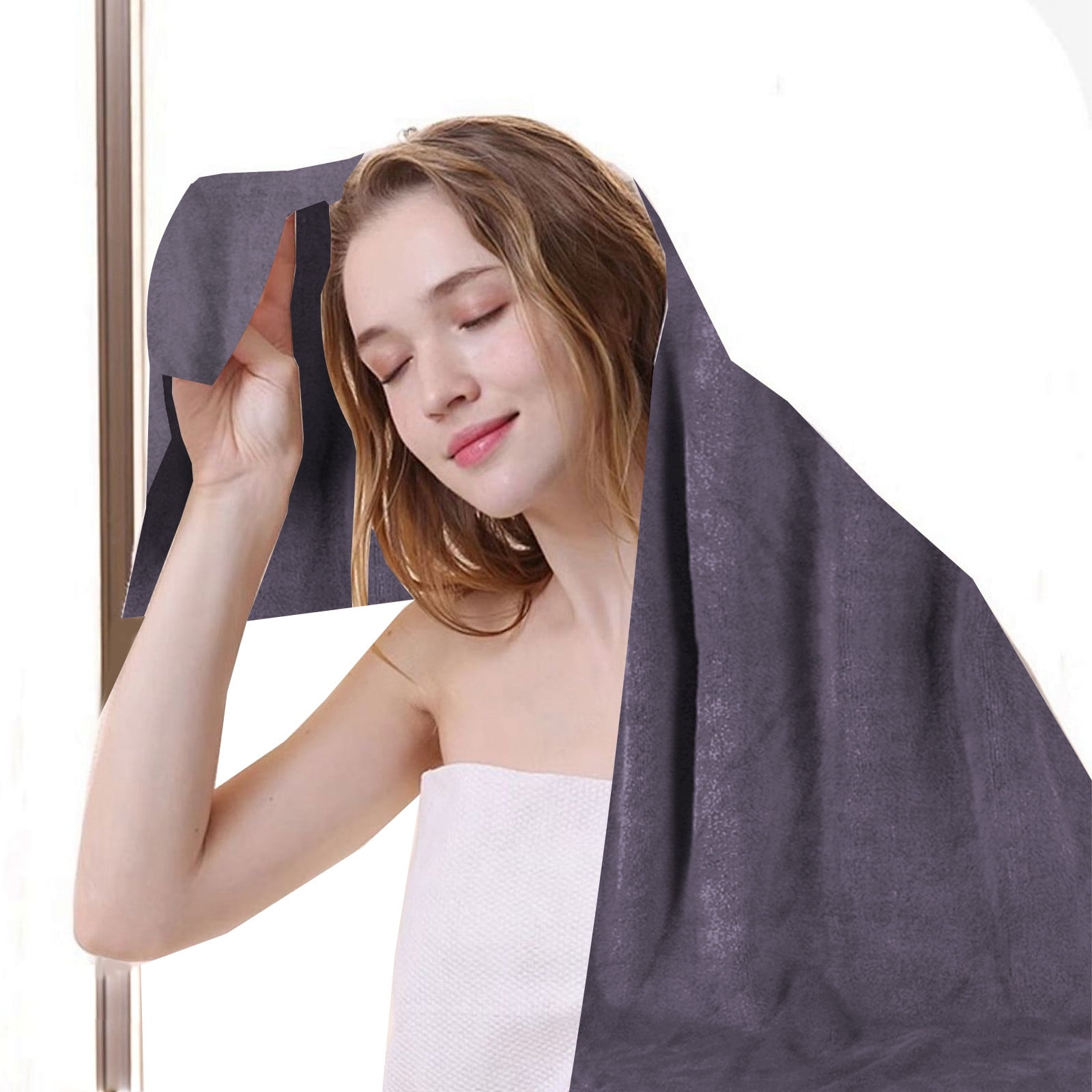Tyidzon 10 Piece Hand Towels for Bathroom Soft Highly Absorbent Towel Set, 12x28 Inch Quick-Drying Machine Washable Face Towels for Bathroom, Hotel, Spa, Gym, College Dorm Room, Gray