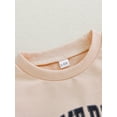 thumbnail image 5 of Suealasg Baby Girl Football Romper Long Sleeve Crew Neck Bow Print Bodysuit Newborn Clothes, 5 of 9