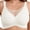 D1-White, variant on E Womens Bras No Underwire Soft Light Support Bras Seamless Everyday Bras Beige 2XL