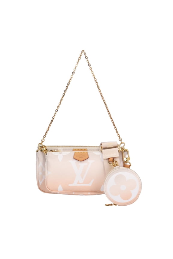 Pre-Owned Louis Vuitton Multi Pochette Accessoires Giant Monogram Shoulder Bag, M57633, Pink,...
