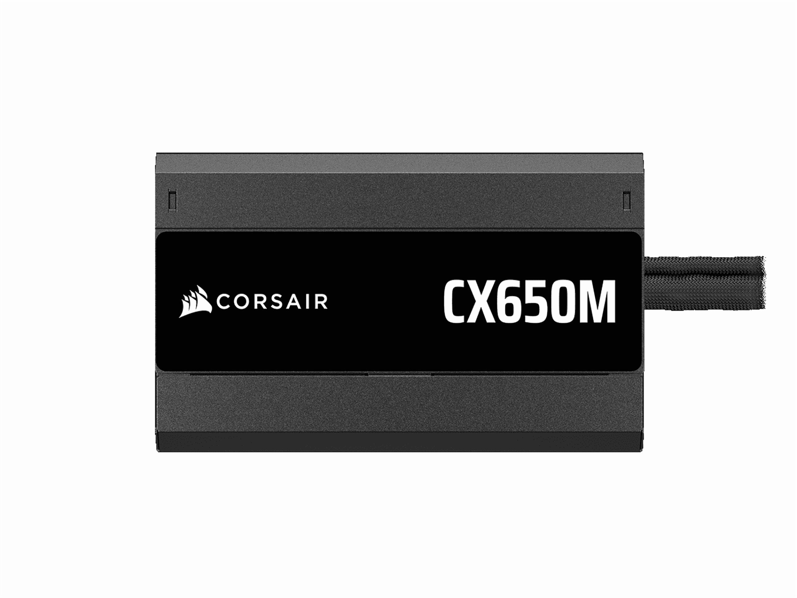 Corsair CX650M (2025) Semi Modular ATX 3.1 PCIe 5.1 Low-Noise 650W Power Supply with 12V-2x6 Cable – Cybenetics Bronze Efficiency, LLC Topology, 105°C Capacitors – Black