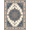 Blue Rust Cream, Pattern 4, variant on ODIKA Freeform Geometric Abstract Painterly Brushwork Contemporary Stain Resistant Low Profile for Dorm Room, Small Living Apartment