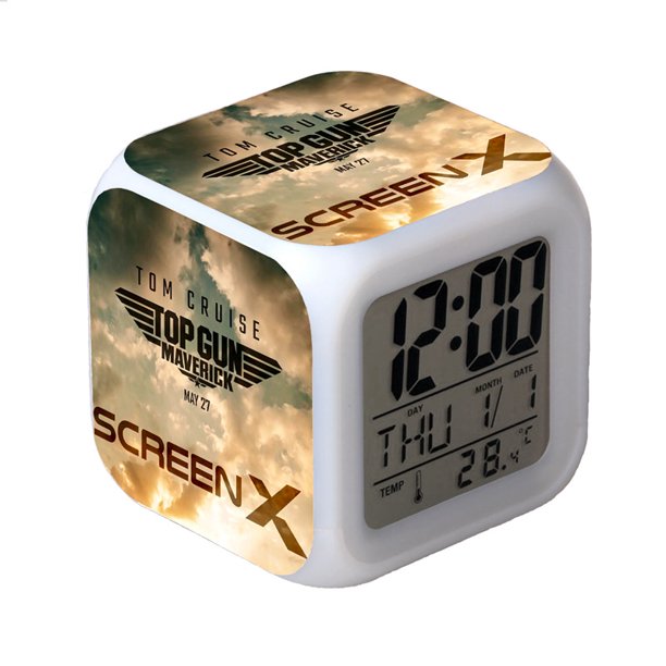 TIMPCV Top Gun Maverick Colorful Alarm Clock Top 2 Lone Ranger LED