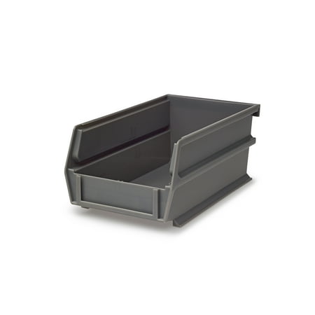 

LocBin 7-3/8 In. L x 4-1/8 In. W x 3 In. H Gray Stacking Hanging Interlocking Polypropylene Bins 24 CT