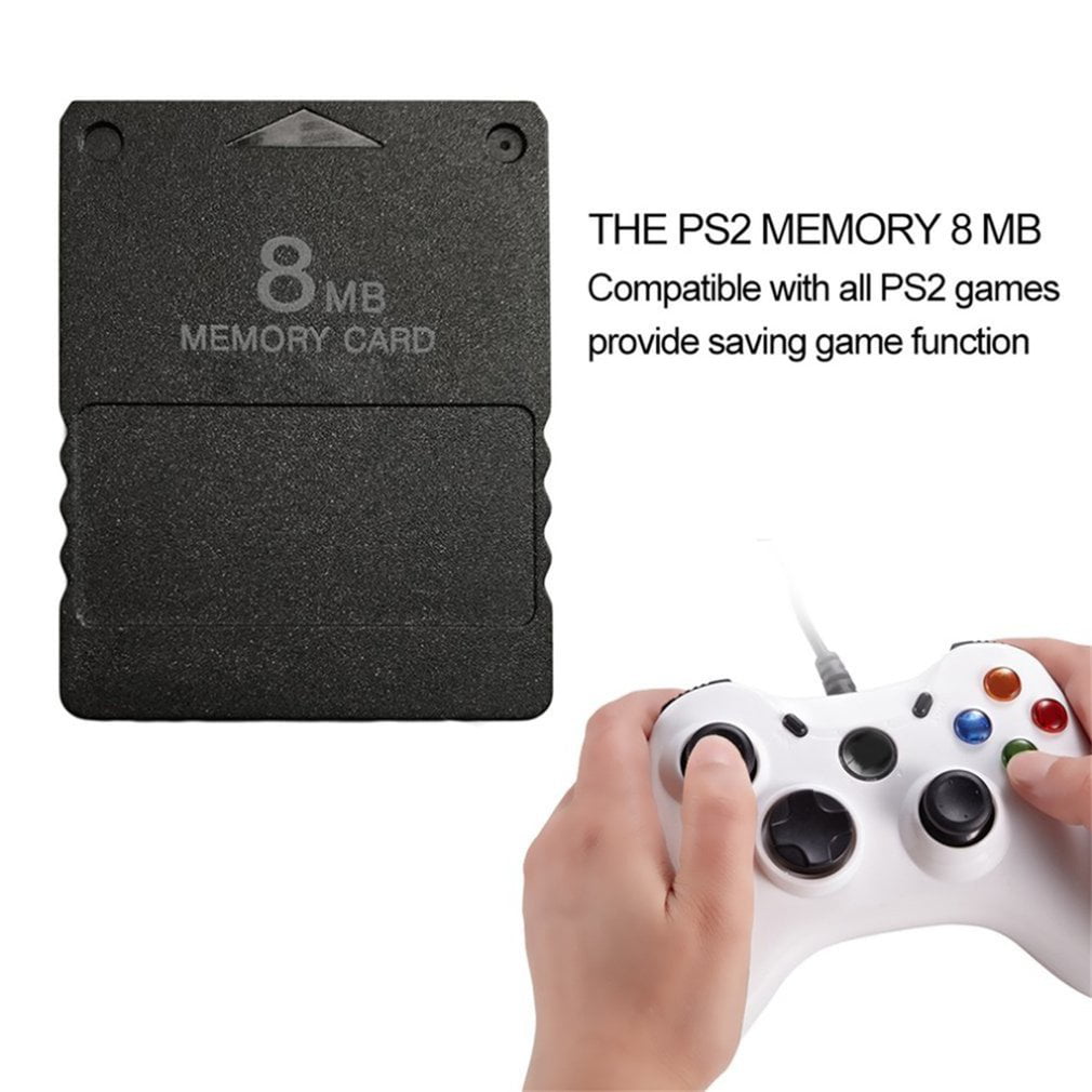 Elviray Compact Design Nero 8 MB di schede di Memoria Memory Card Adatta per Playstation 2 PS2 Black 8MB Memory Card