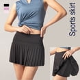 thumbnail image 4 of High Waisted Pleated Sports Skorts For Women Running Skirts With Pockets Plus Size Dress, 4 of 6